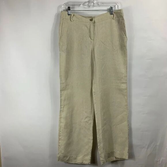 Willi Smith Pants - Willi Smith Women's Khaki Wide Leg Pants size 8